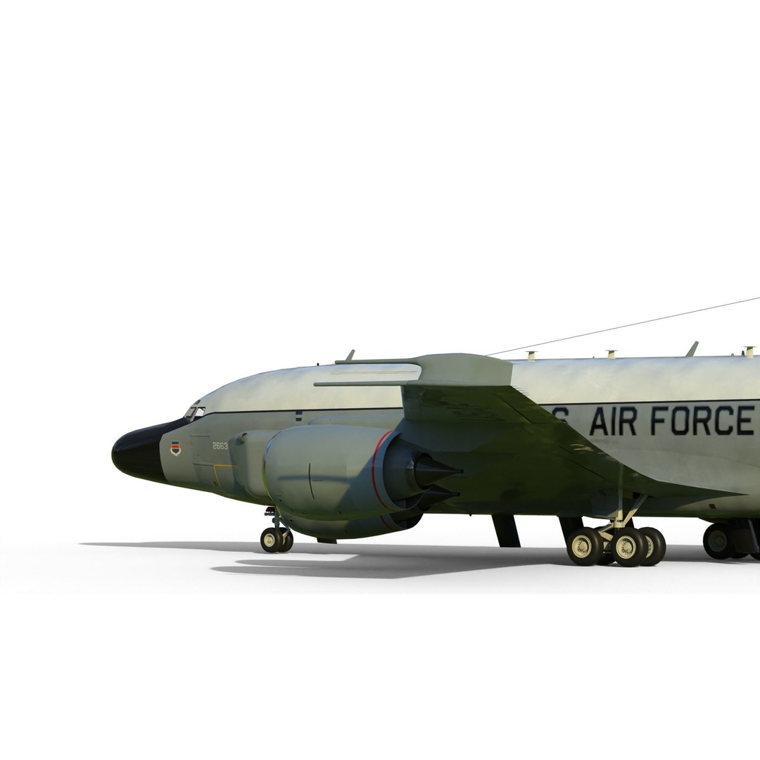 RC-135S Cobra Ball 3D Model – Military Aircraft, FBX, PBR Textures - View 4