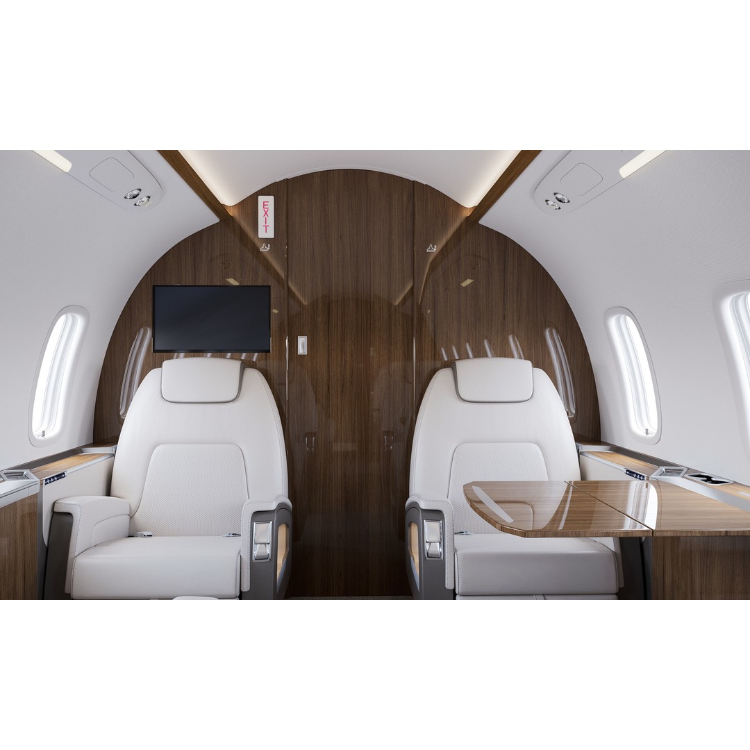 Business Jet Interior 3D Model – High-Quality Textured Scene, FBX, OBJ - View 4