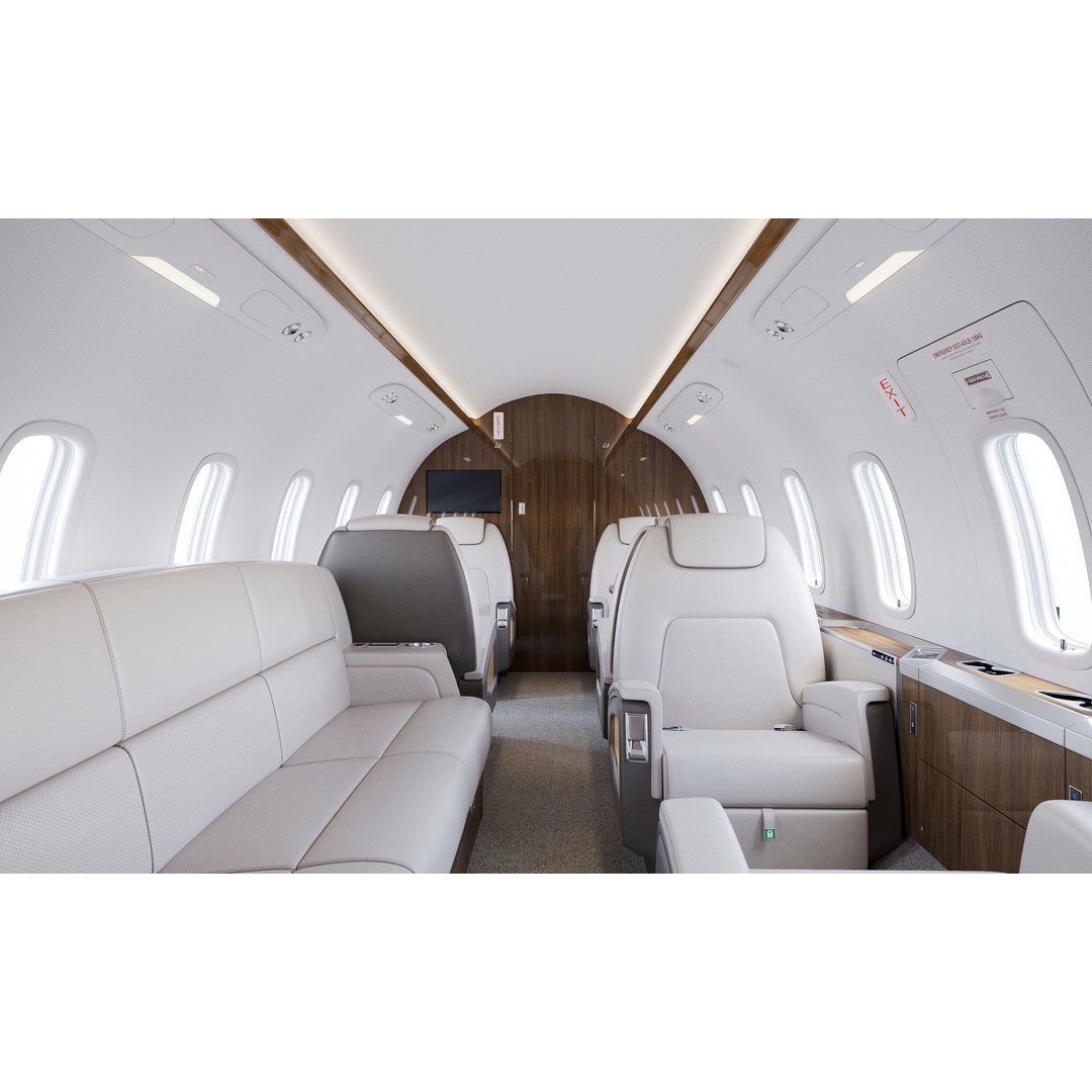 Business Jet Interior 3D Model – High-Quality Textured Scene, FBX, OBJ - View 5
