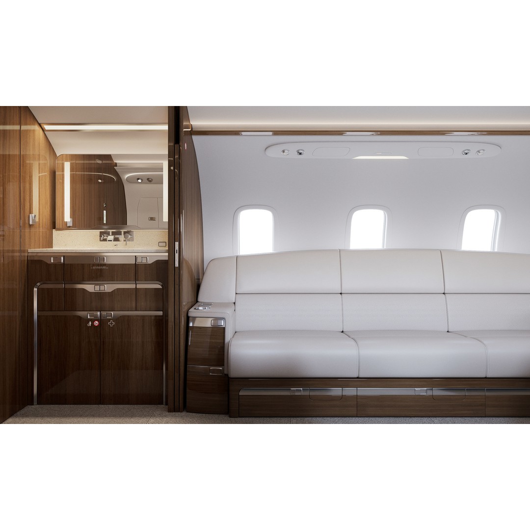 Business Jet Interior 3D Model – High-Quality Textured Scene, FBX, OBJ - View 9