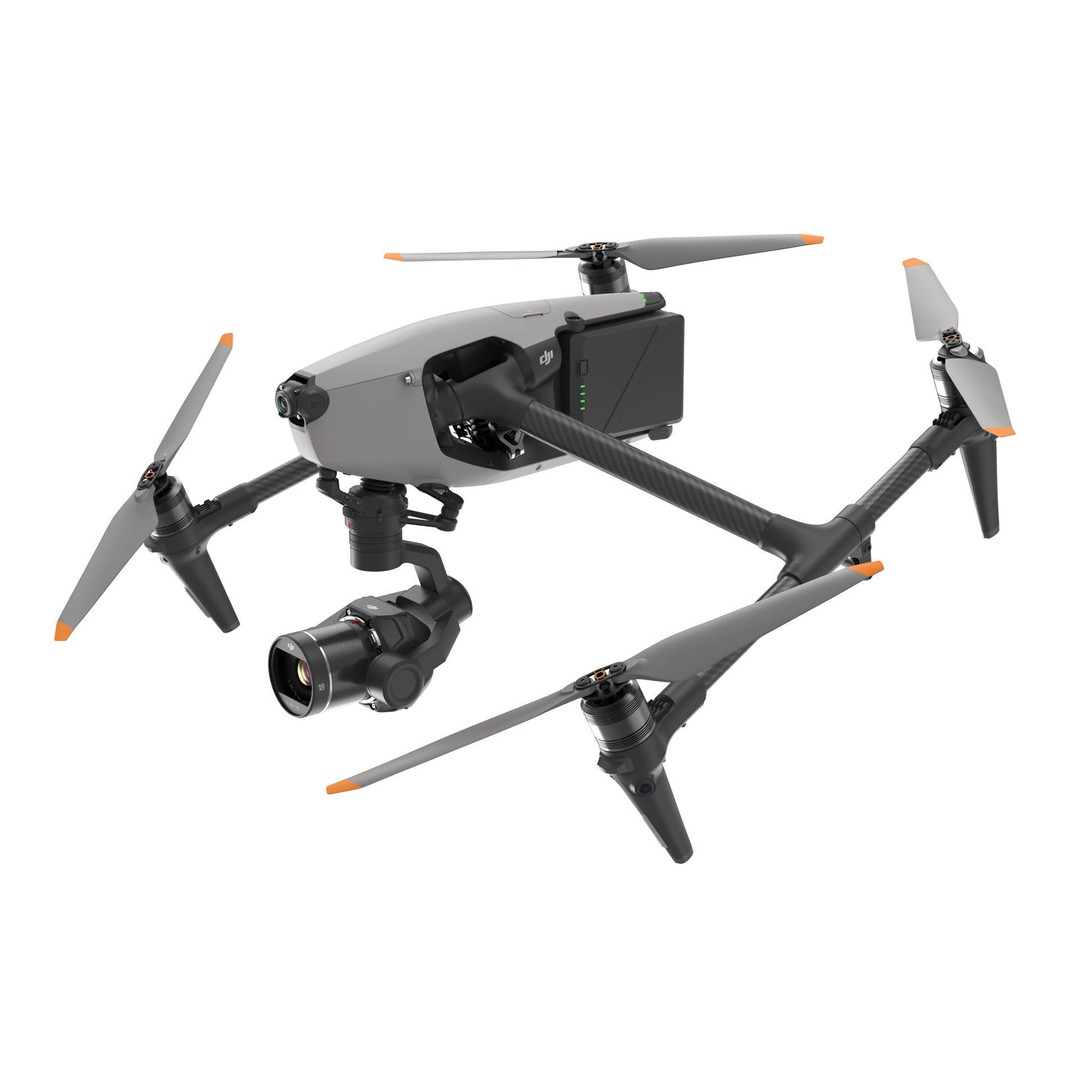 DJI Inspire 3 Drone 3D Model – High-Detail PBR Asset, FBX, OBJ - View 5