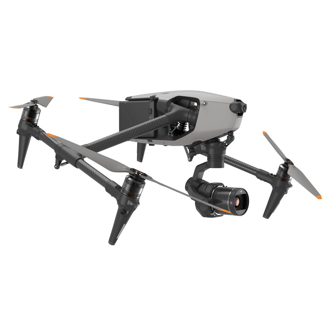 DJI Inspire 3 Drone 3D Model – High-Detail PBR Asset, FBX, OBJ - View 6