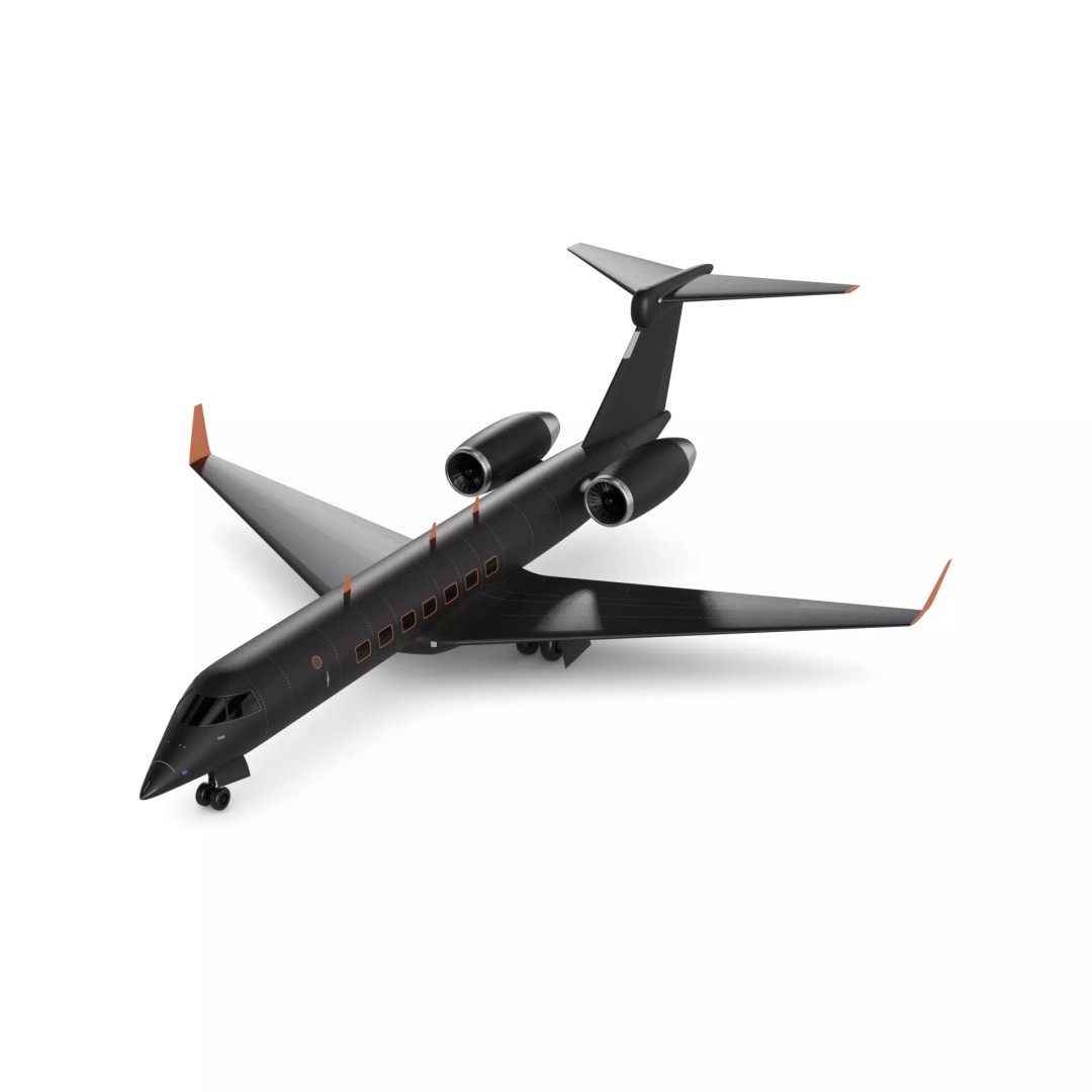 Regional Aircraft 3D Model – Low Poly Game Asset, FBX - View 2