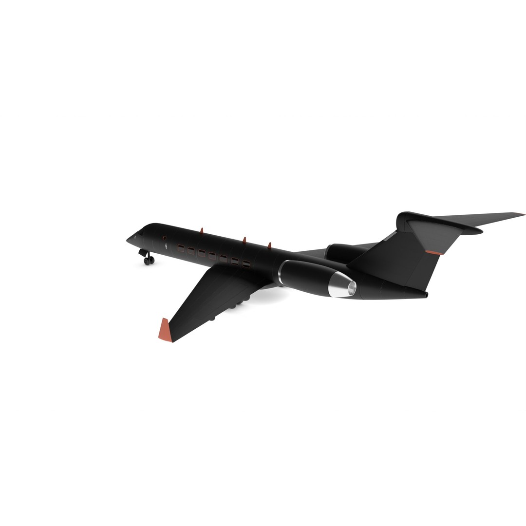 Regional Aircraft 3D Model – Low Poly Game Asset, FBX - View 4