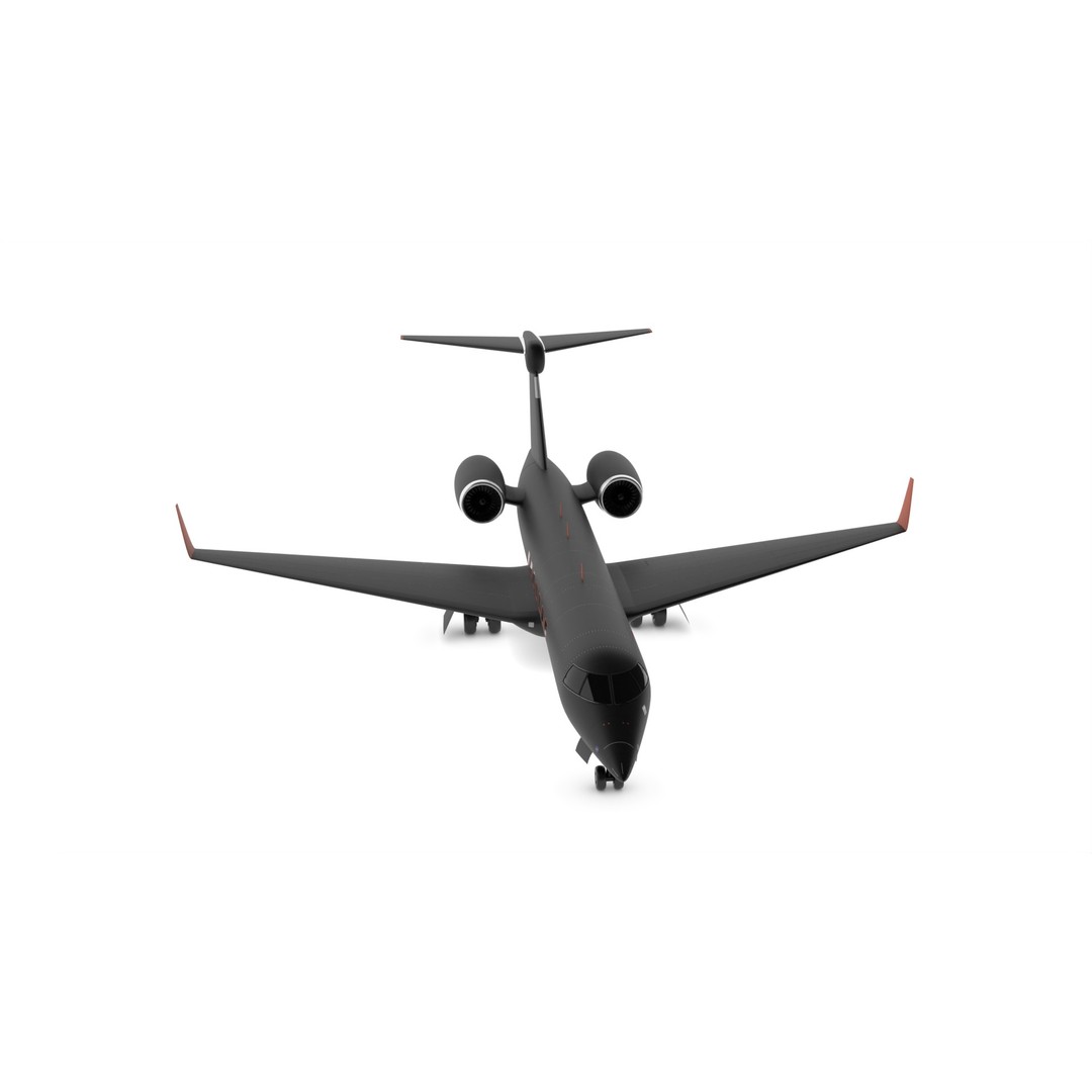 Regional Aircraft 3D Model – Low Poly Game Asset, FBX - View 6