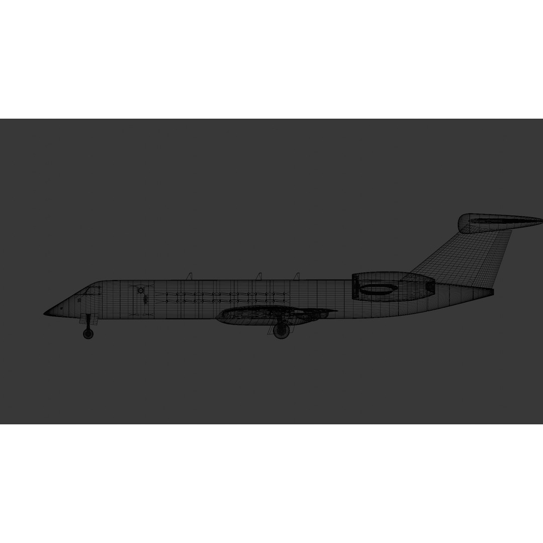 Regional Aircraft 3D Model – Low Poly Game Asset, FBX - View 7