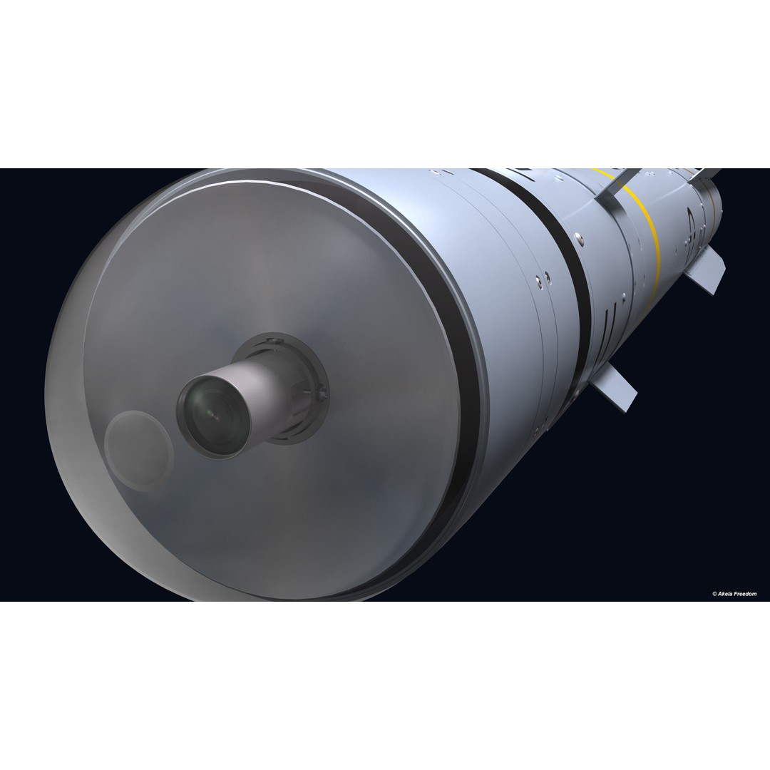 Brimstone 2 Missile 3D Model – High Poly Air-Launched Weapon, FBX - View 6