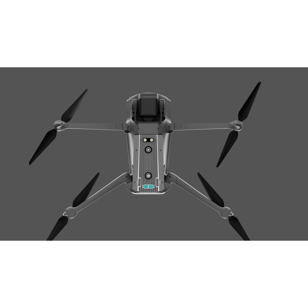 Dji Mavic 3 Enterprise 3D Model – High Poly Drone Asset, FBX, PBR - View 11