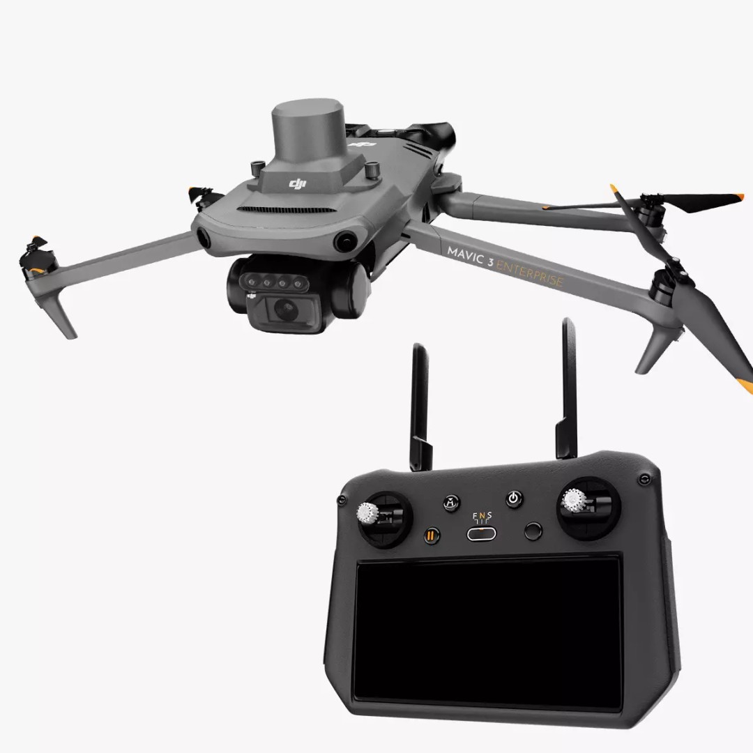 Dji Mavic 3 Enterprise 3D Model – High Poly Drone Asset, FBX, PBR - View 2