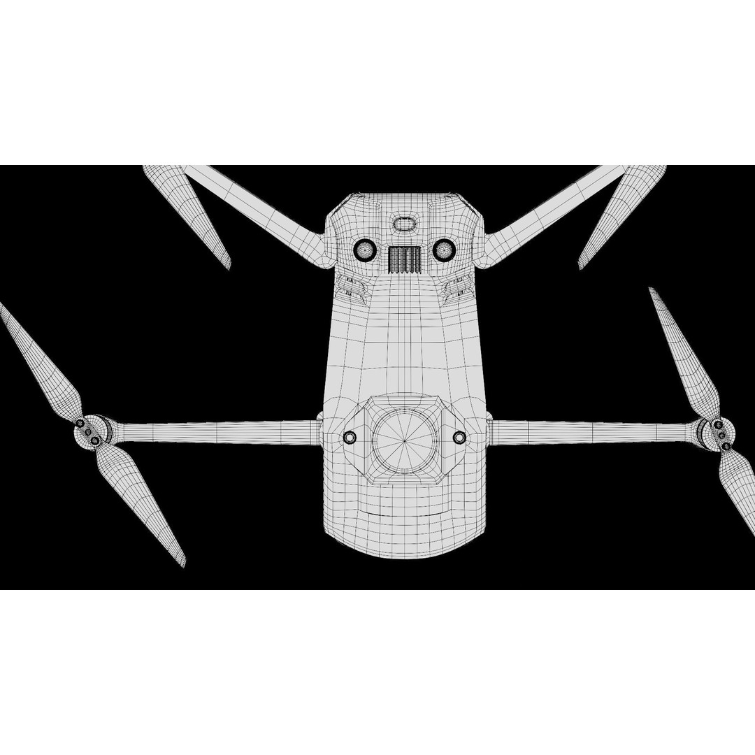 Dji Mavic 3 Enterprise 3D Model – High Poly Drone Asset, FBX, PBR - View 22