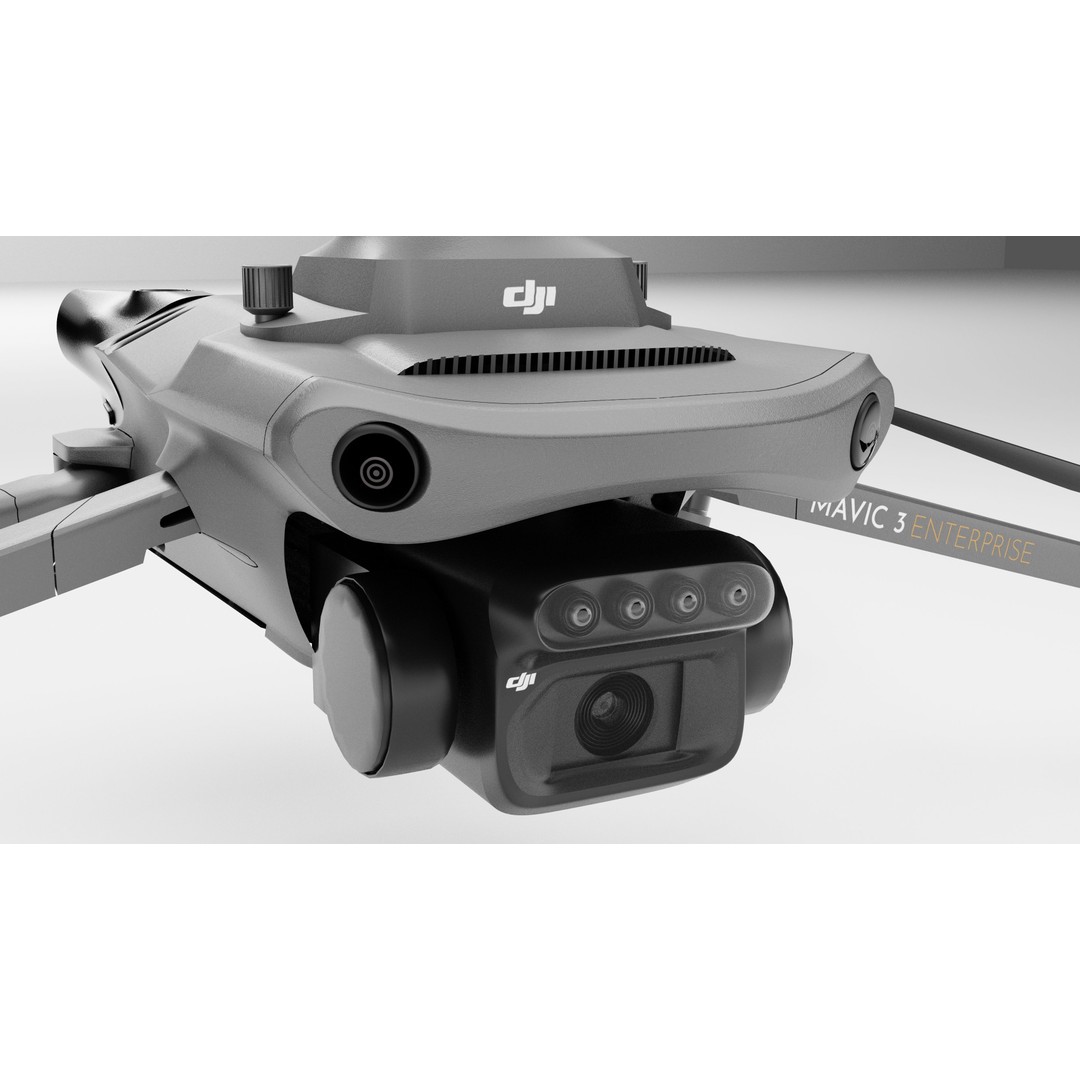 Dji Mavic 3 Enterprise 3D Model – High Poly Drone Asset, FBX, PBR - View 9