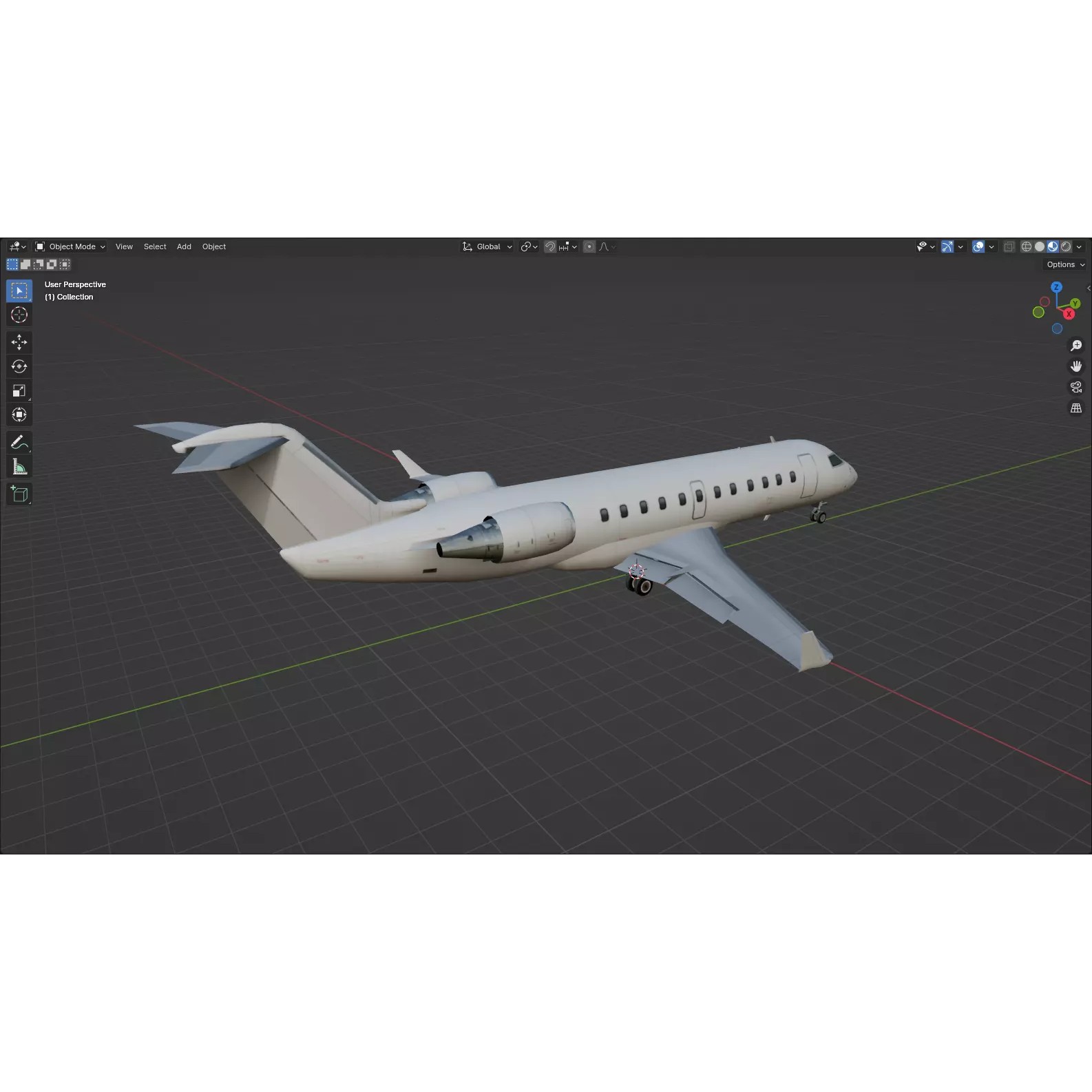 CRJ-200 Regional Jet - Low-Poly Static 3D Model - View 18