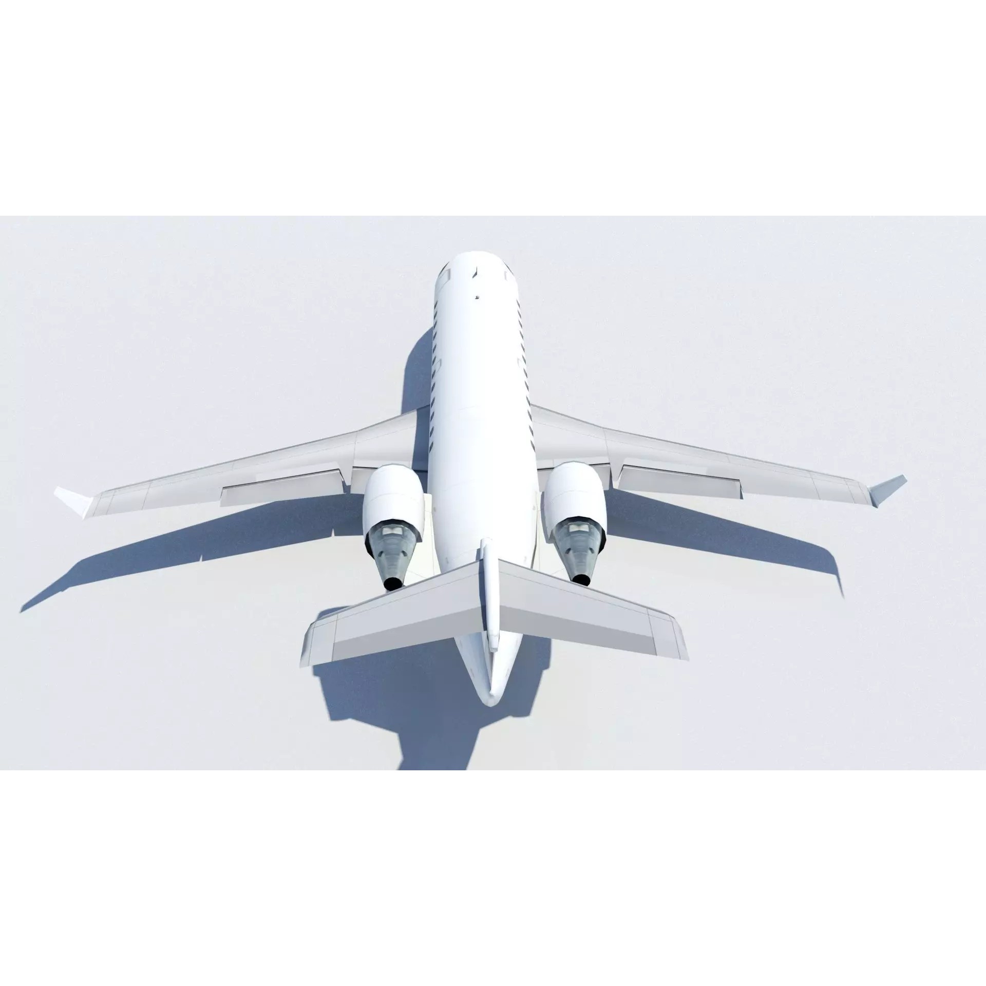 CRJ-200 Regional Jet - Low-Poly Static 3D Model - View 5