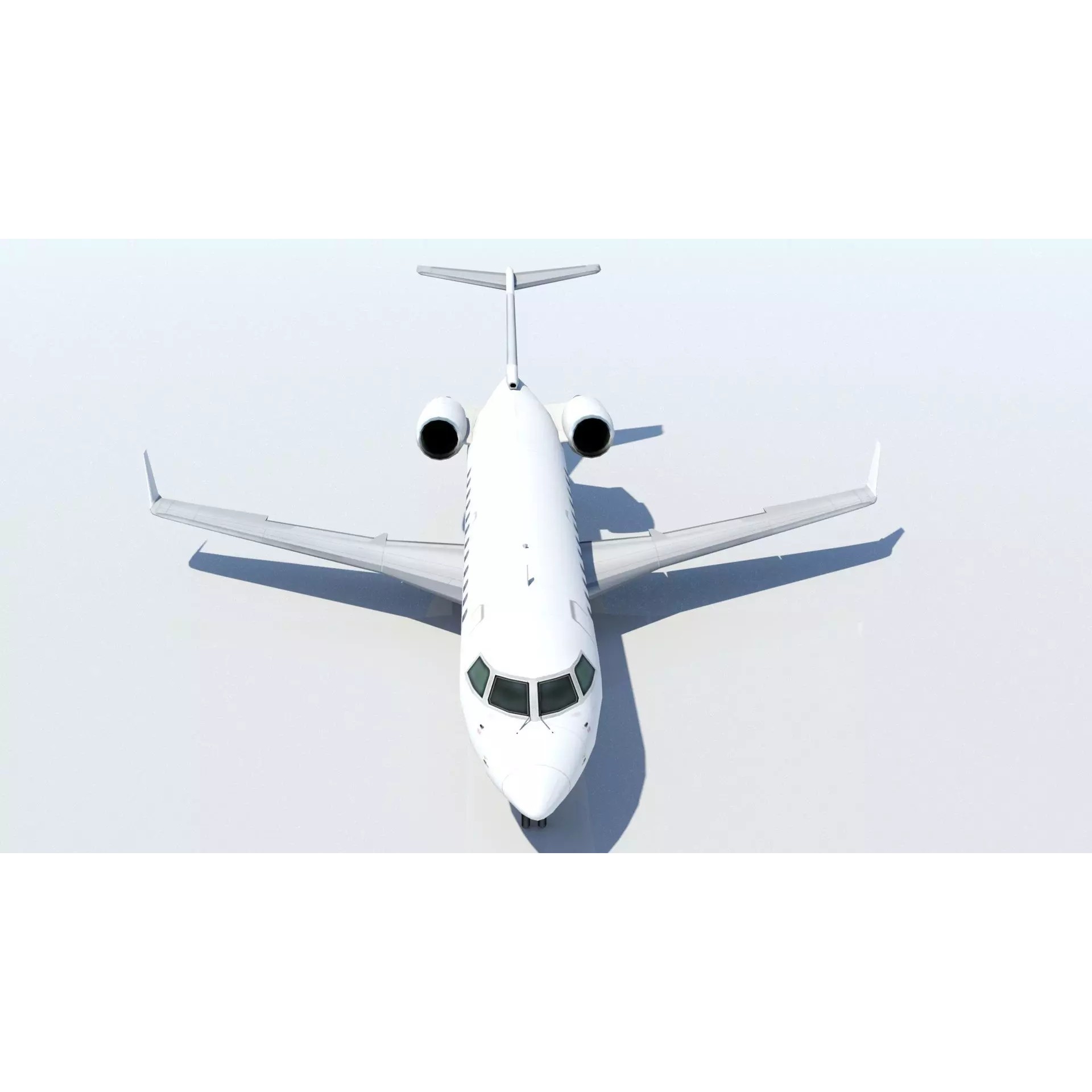 CRJ-200 Regional Jet - Low-Poly Static 3D Model - View 9