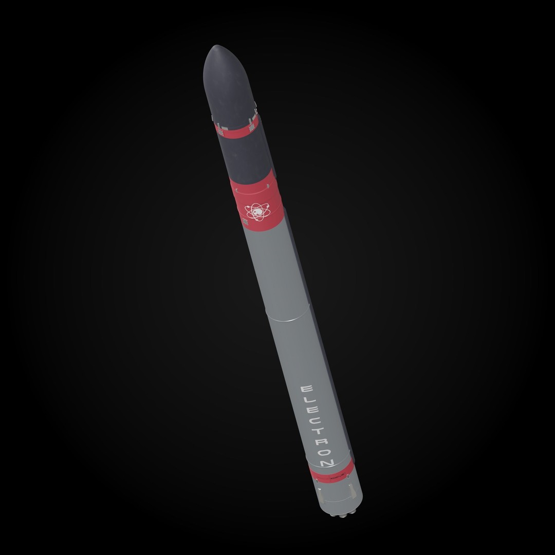 Rocket Lab Electron 3D Model – High Poly Spacecraft, Blender & FBX - View 3