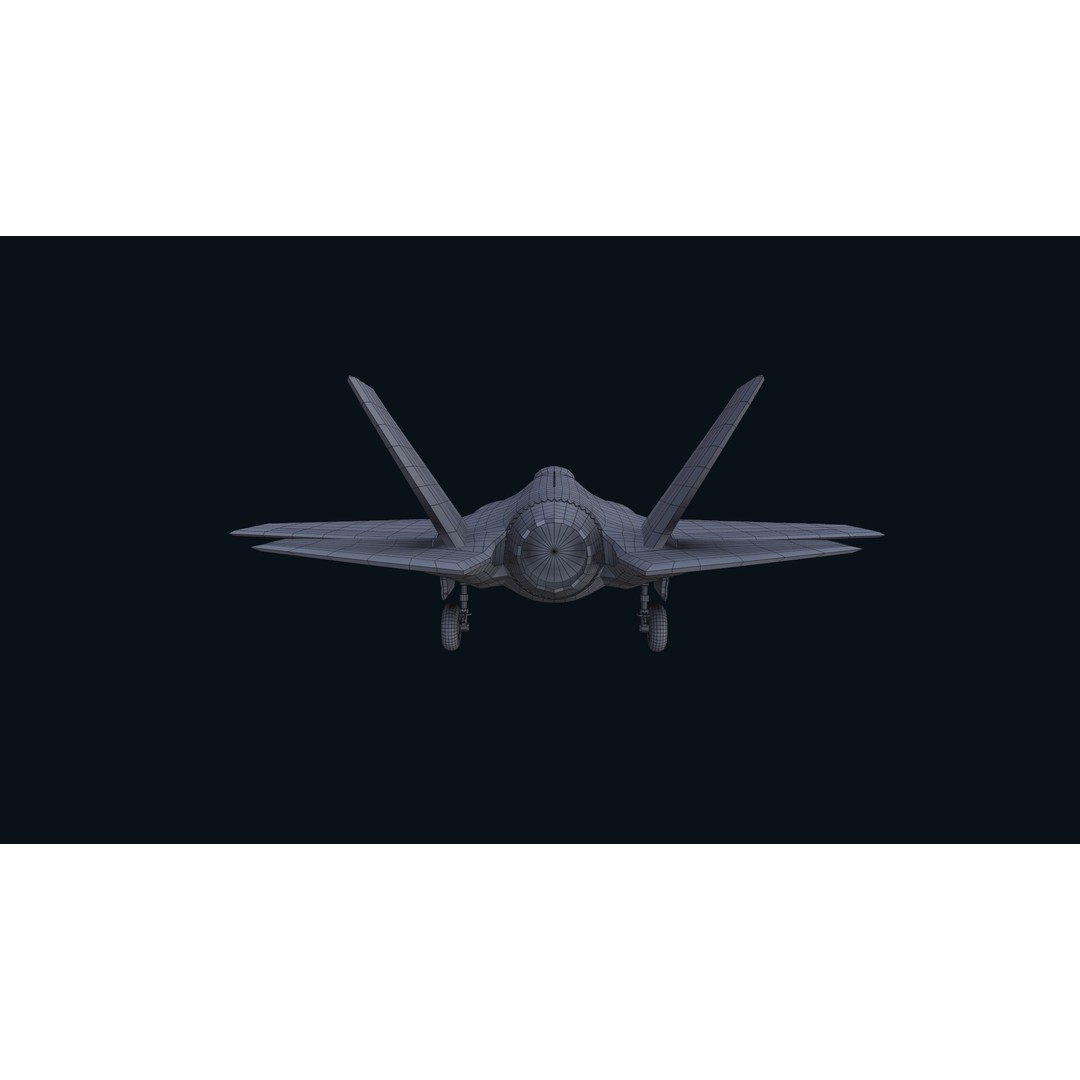 F-35 Lightning II 3D Model – Low Poly Game-Ready Aircraft, FBX - View 11