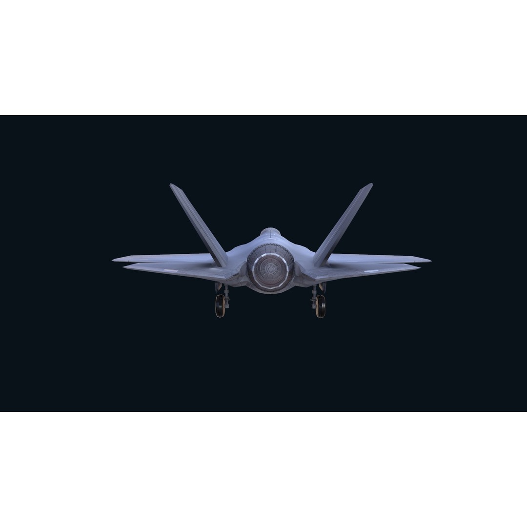 F-35 Lightning II 3D Model – Low Poly Game-Ready Aircraft, FBX - View 16
