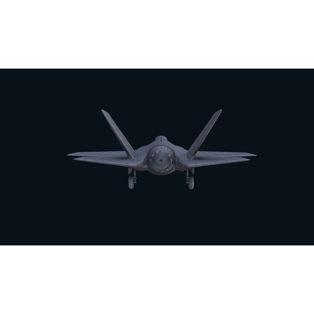 F-35 Lightning II 3D Model – Low Poly Game-Ready Aircraft, FBX - View 21