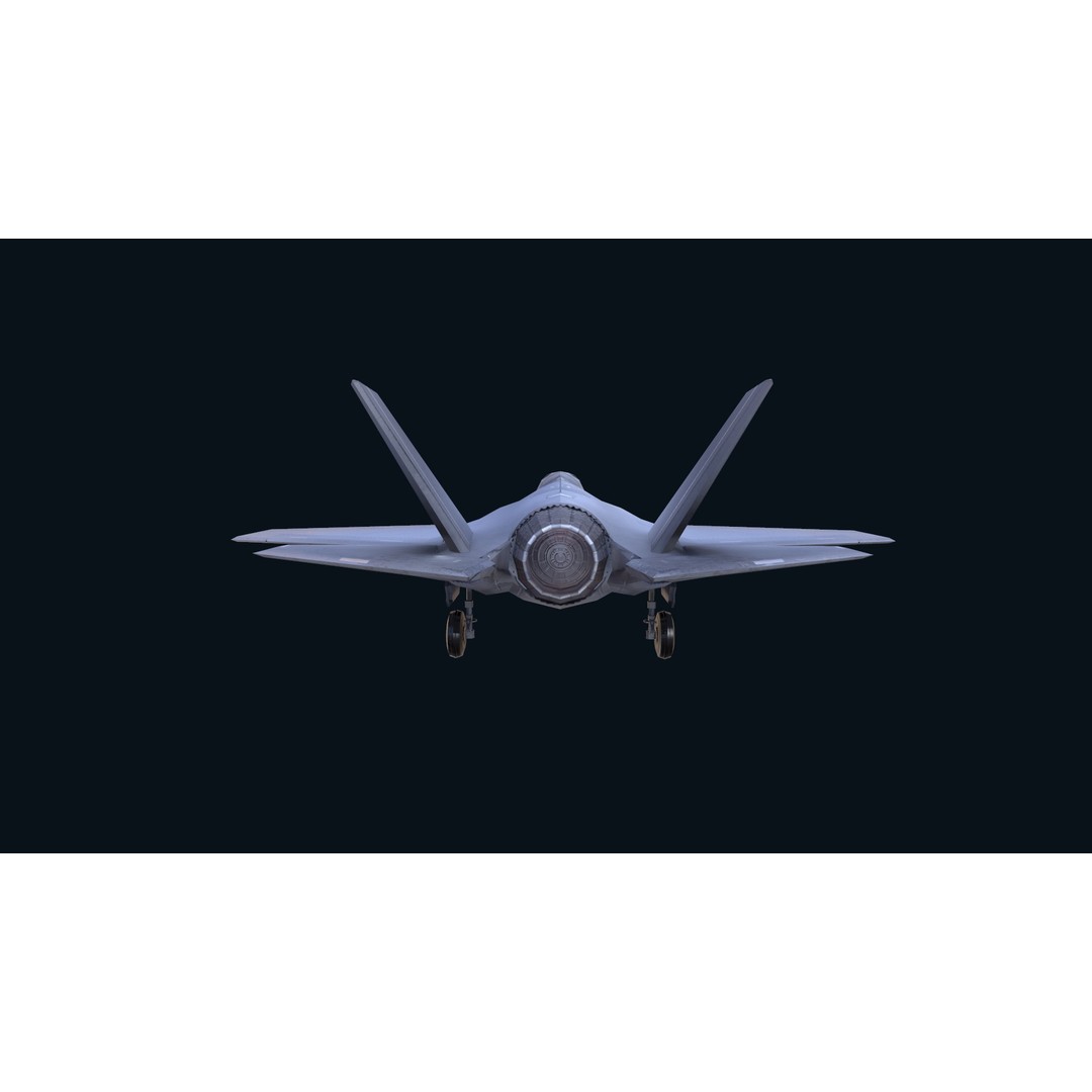 F-35 Lightning II 3D Model – Low Poly Game-Ready Aircraft, FBX - View 26