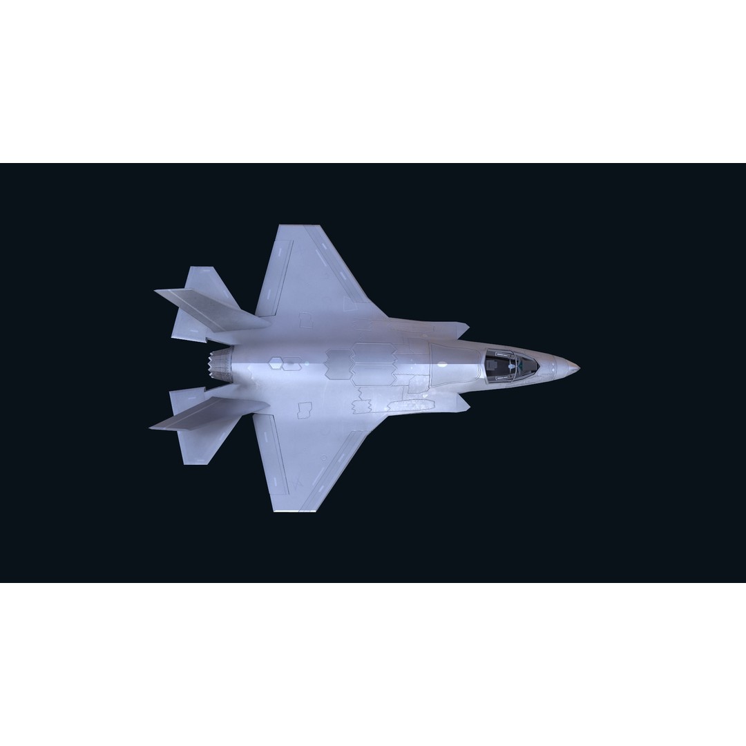 F-35 Lightning II 3D Model – Low Poly Game-Ready Aircraft, FBX - View 27