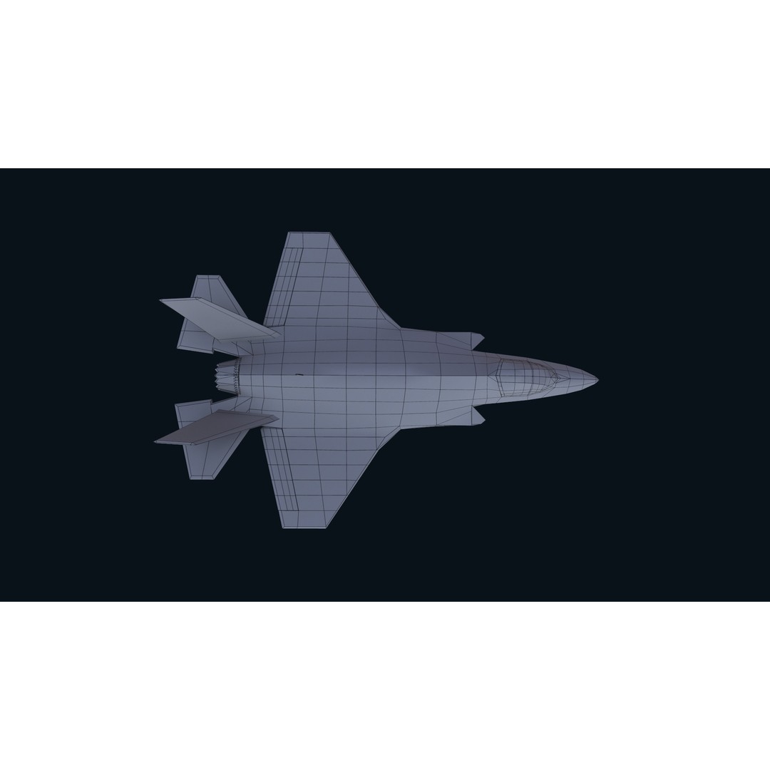 F-35 Lightning II 3D Model – Low Poly Game-Ready Aircraft, FBX - View 32