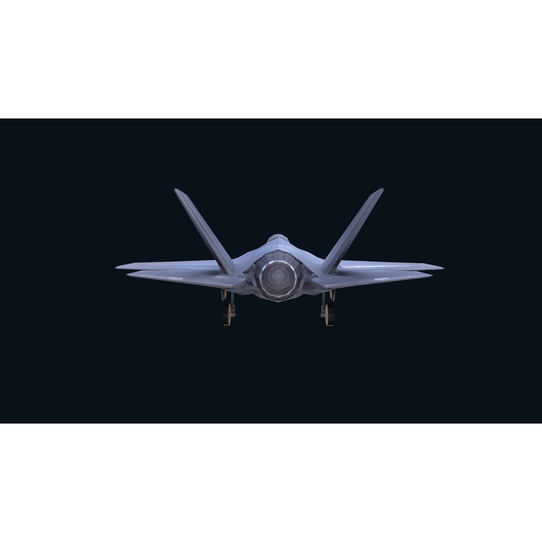 F-35 Lightning II 3D Model – Low Poly Game-Ready Aircraft, FBX - View 36