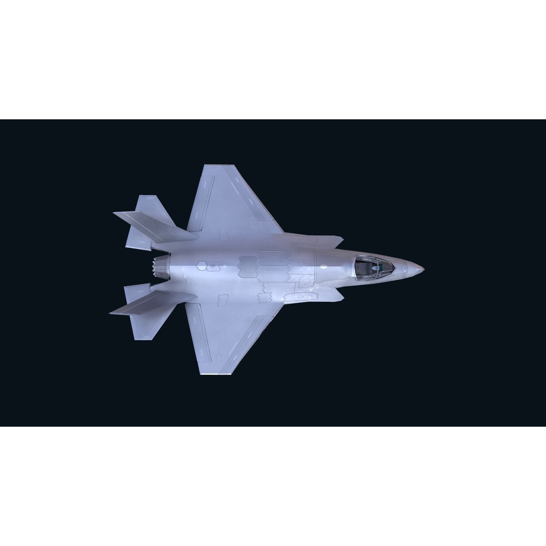 F-35 Lightning II 3D Model – Low Poly Game-Ready Aircraft, FBX - View 37