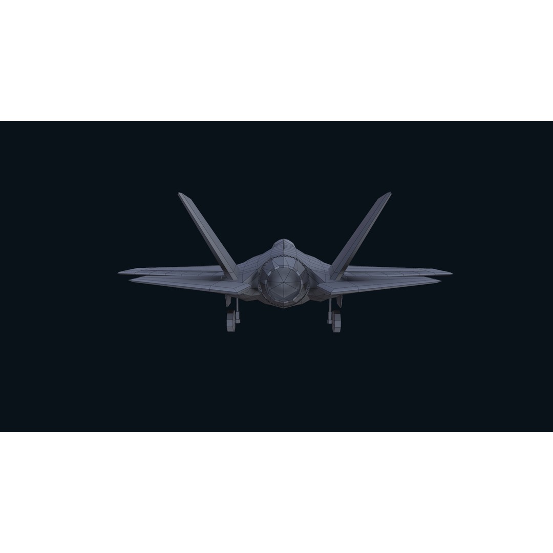 F-35 Lightning II 3D Model – Low Poly Game-Ready Aircraft, FBX - View 41