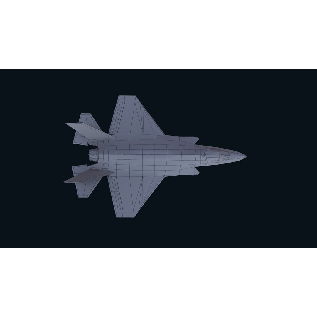 F-35 Lightning II 3D Model – Low Poly Game-Ready Aircraft, FBX - View 42