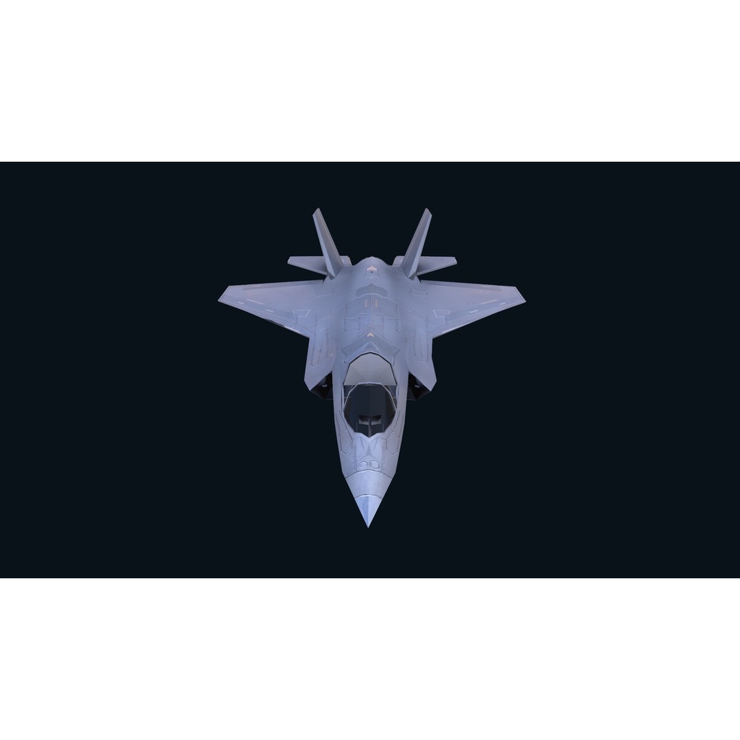 F-35 Lightning II 3D Model – Low Poly Game-Ready Aircraft, FBX - View 44