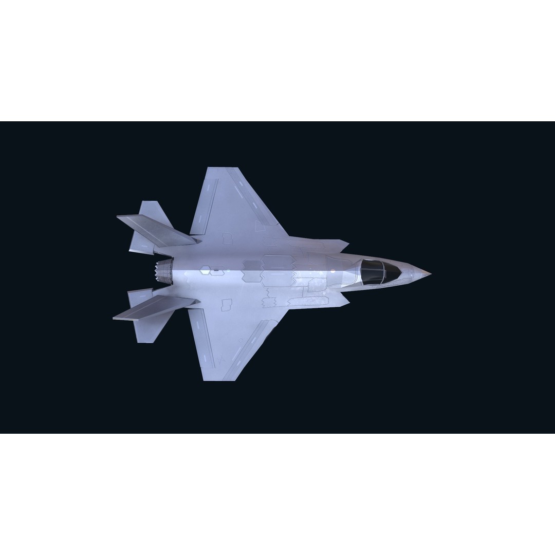 F-35 Lightning II 3D Model – Low Poly Game-Ready Aircraft, FBX - View 47