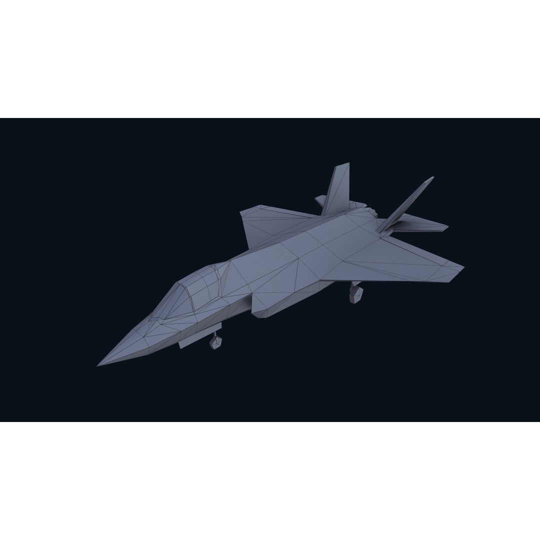 F-35 Lightning II 3D Model – Low Poly Game-Ready Aircraft, FBX - View 48