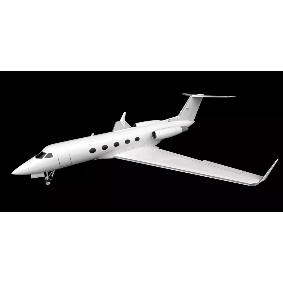 G-III Vintage Jet 3D Model – Low Poly Aircraft Asset, FBX - View 15