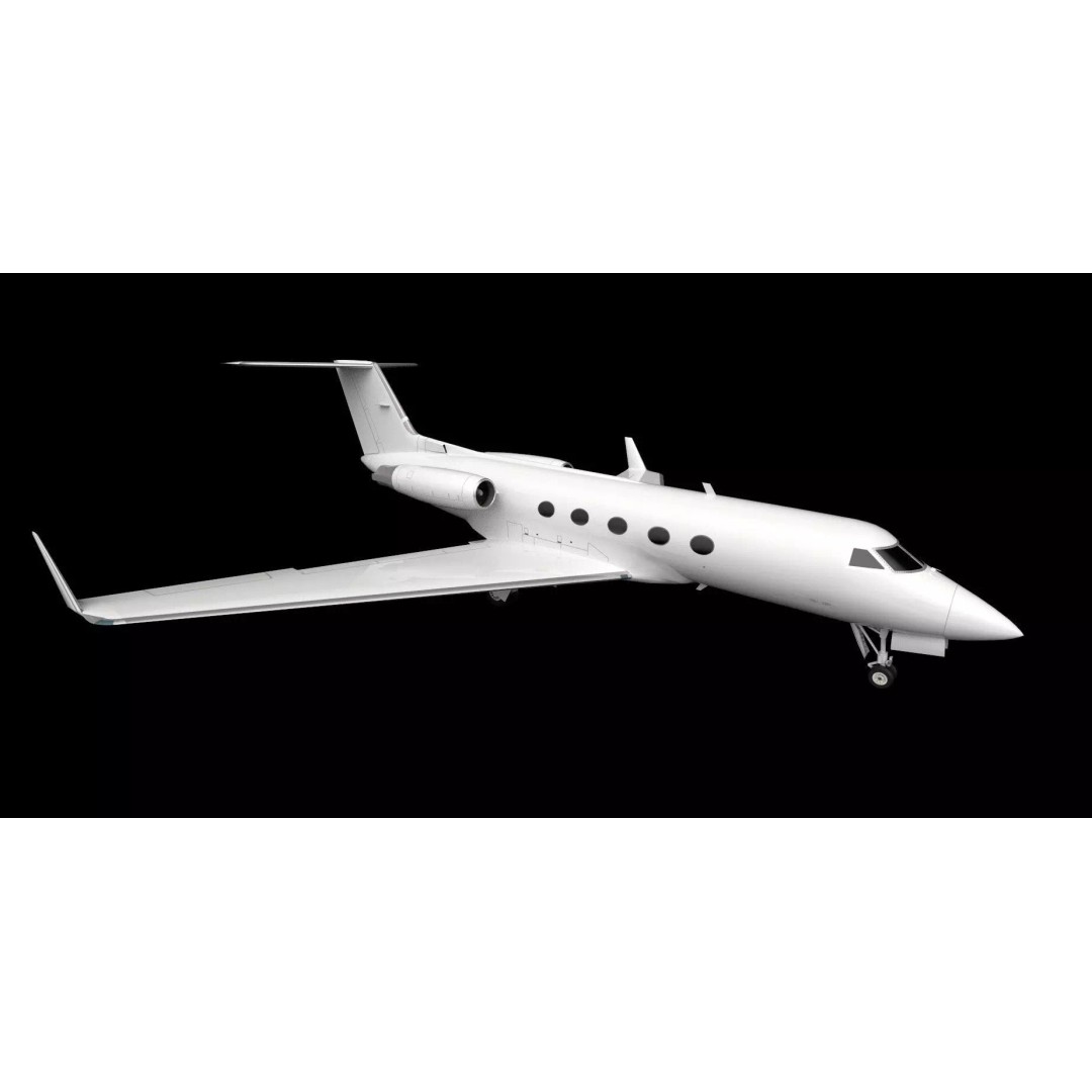 G-III Vintage Jet 3D Model – Low Poly Aircraft Asset, FBX - View 18