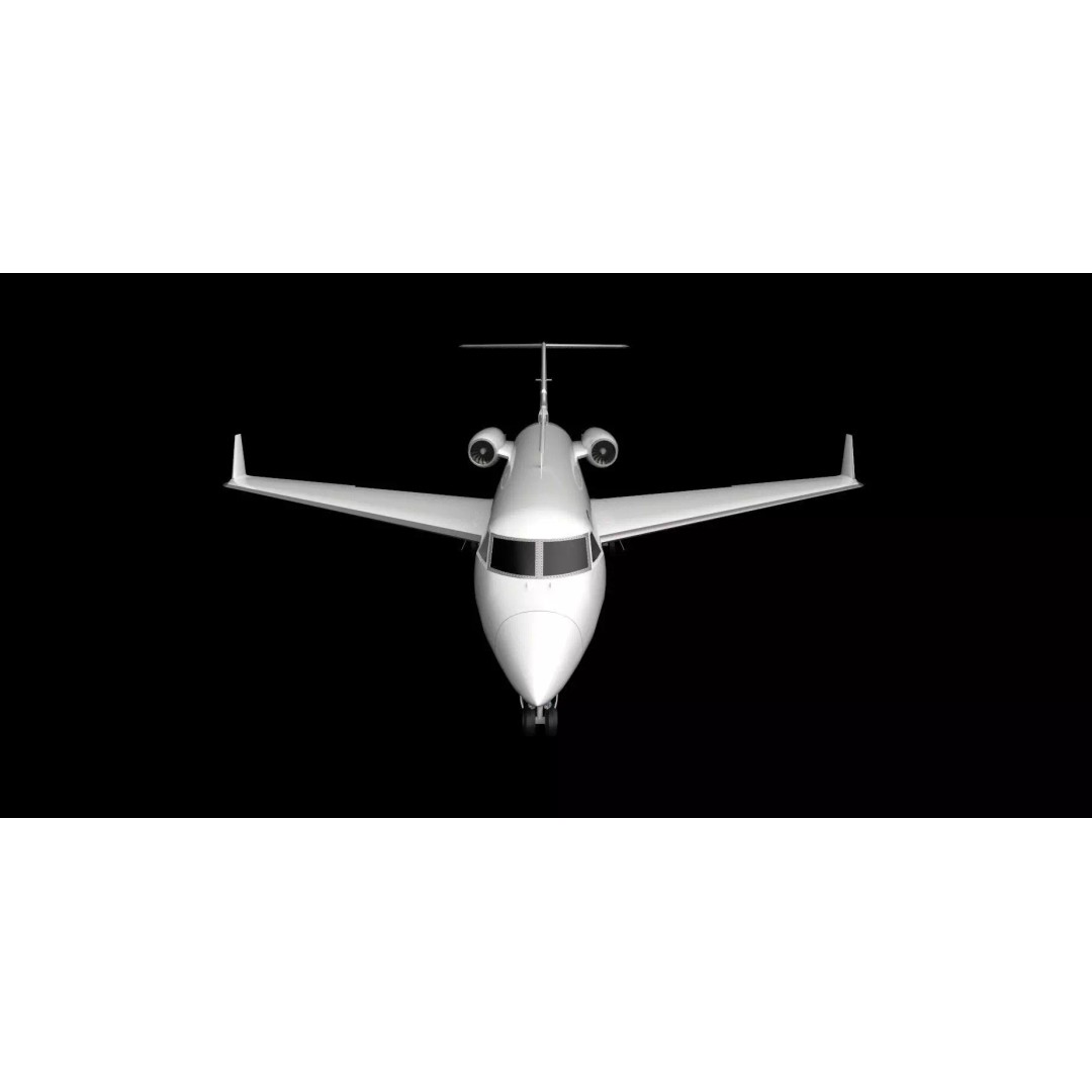 G-III Vintage Jet 3D Model – Low Poly Aircraft Asset, FBX - View 19