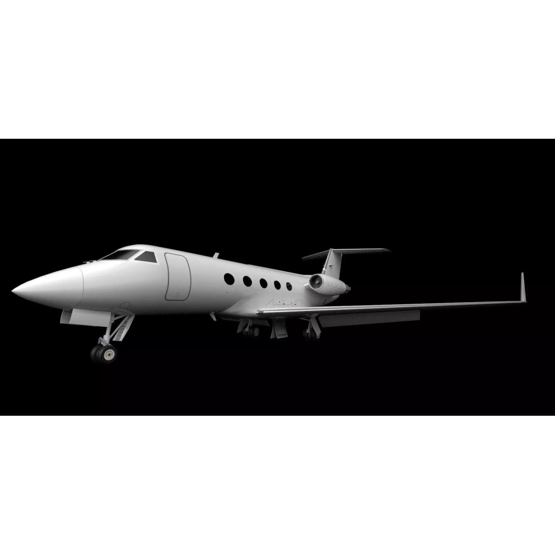 G-III Vintage Jet 3D Model – Low Poly Aircraft Asset, FBX - View 20