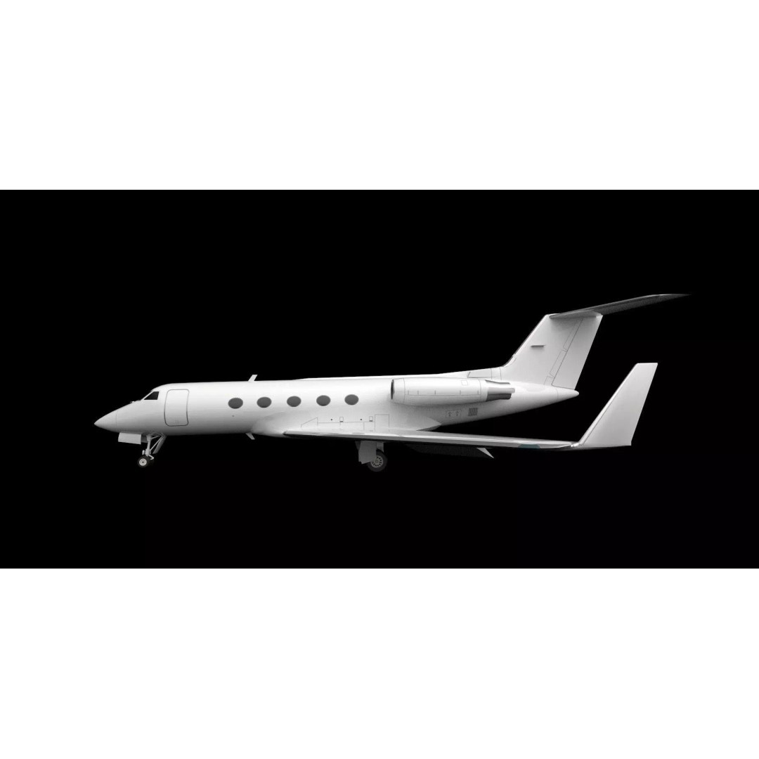 G-III Vintage Jet 3D Model – Low Poly Aircraft Asset, FBX - View 22