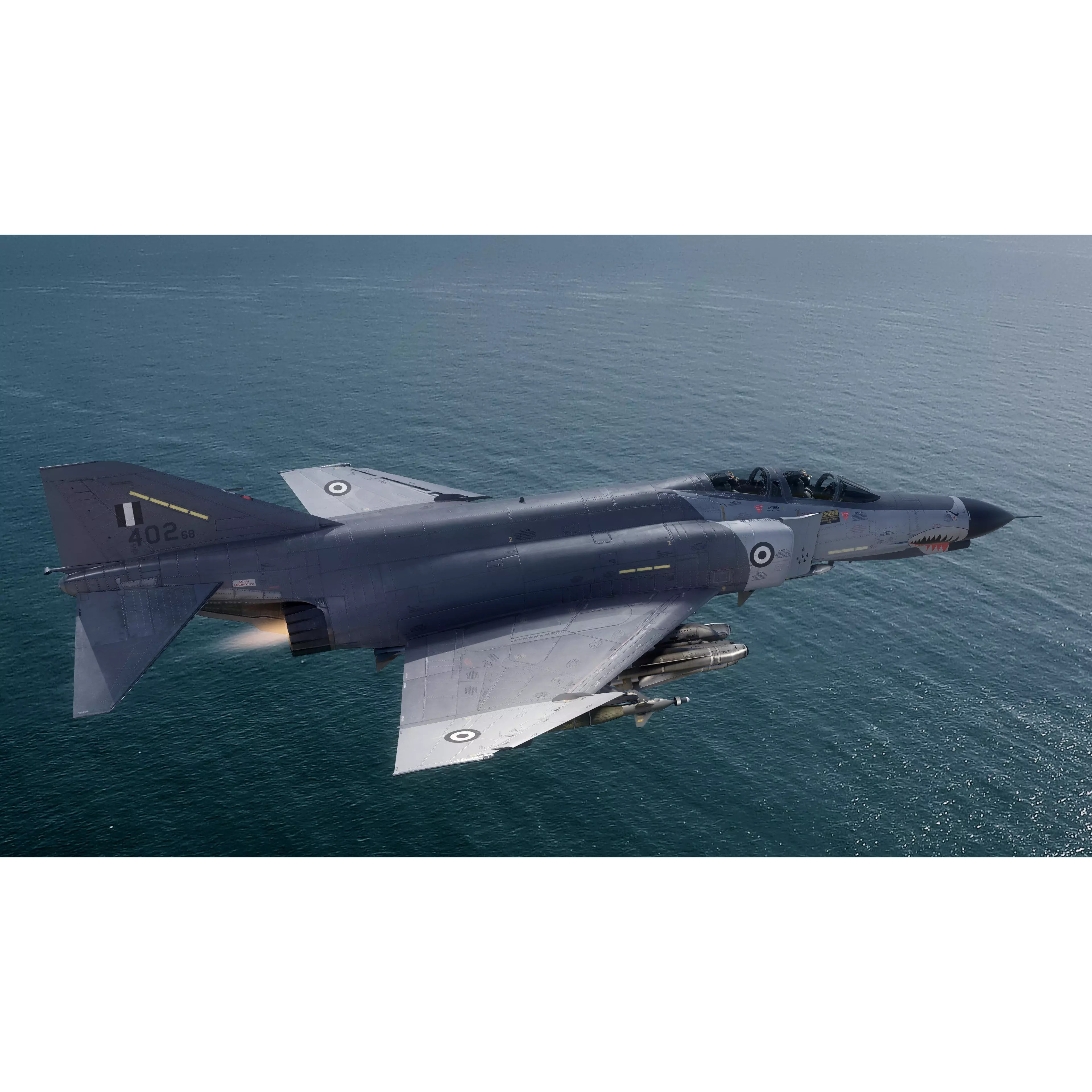 F4 Phantom 2 - Rigged Low-Poly Game-Ready 3D Model - View 21