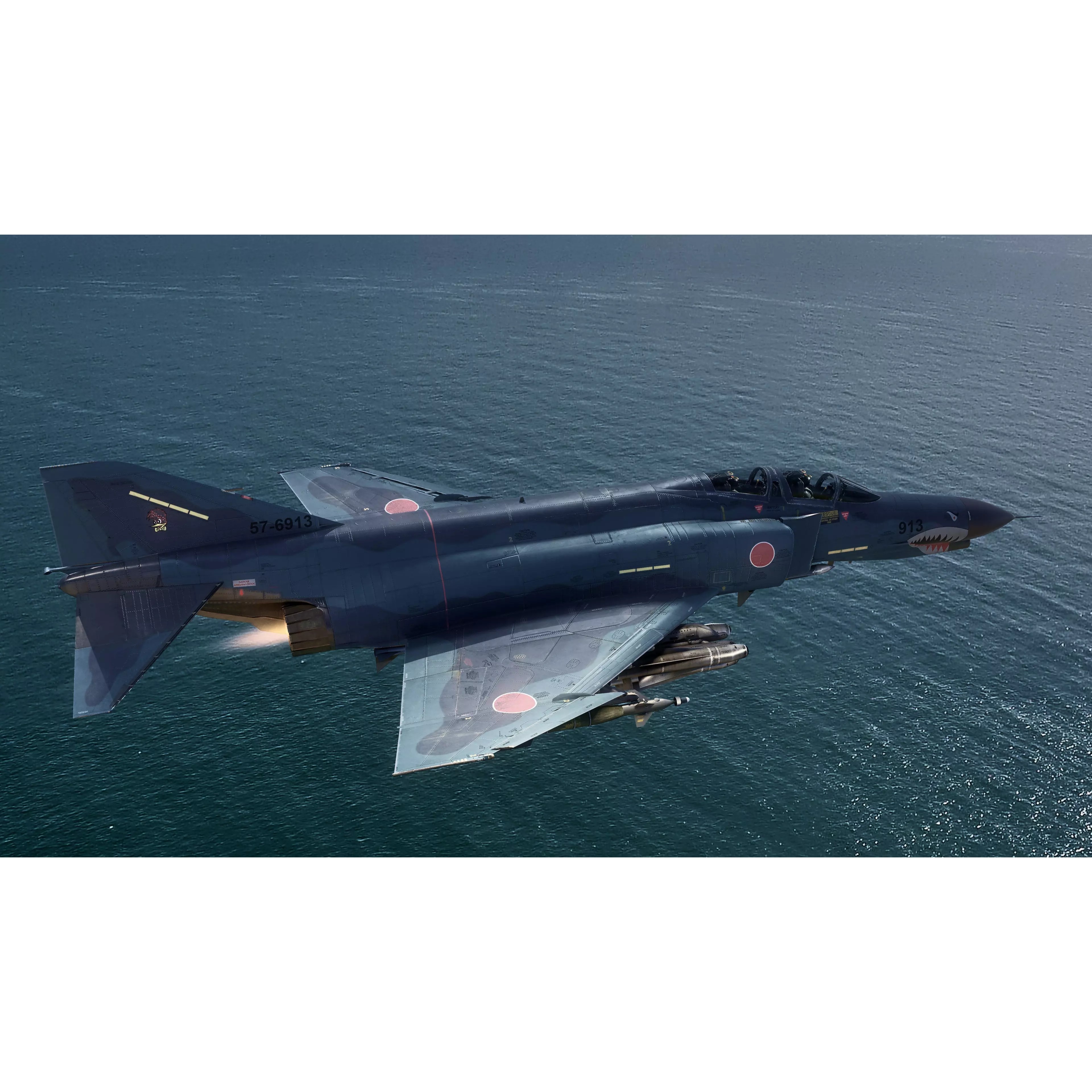 F4 Phantom 2 - Rigged Low-Poly Game-Ready 3D Model - View 22
