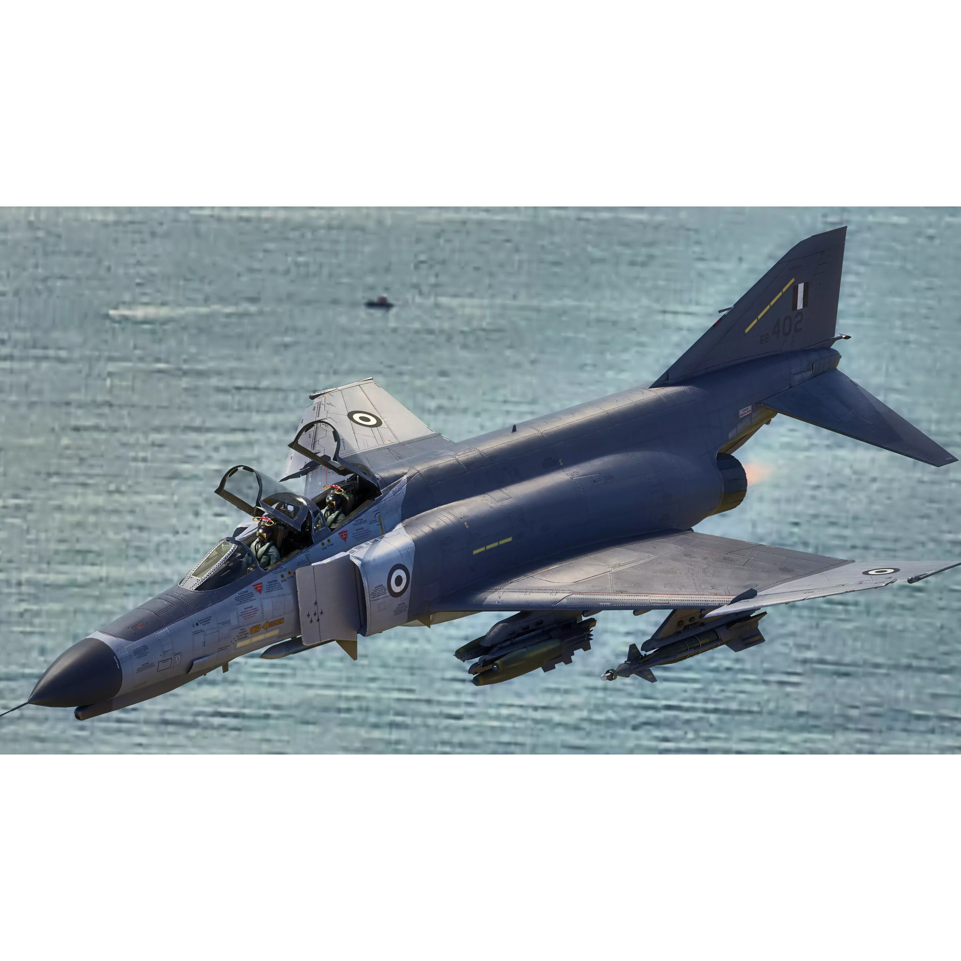 F4 Phantom 2 - Rigged Low-Poly Game-Ready 3D Model - View 24