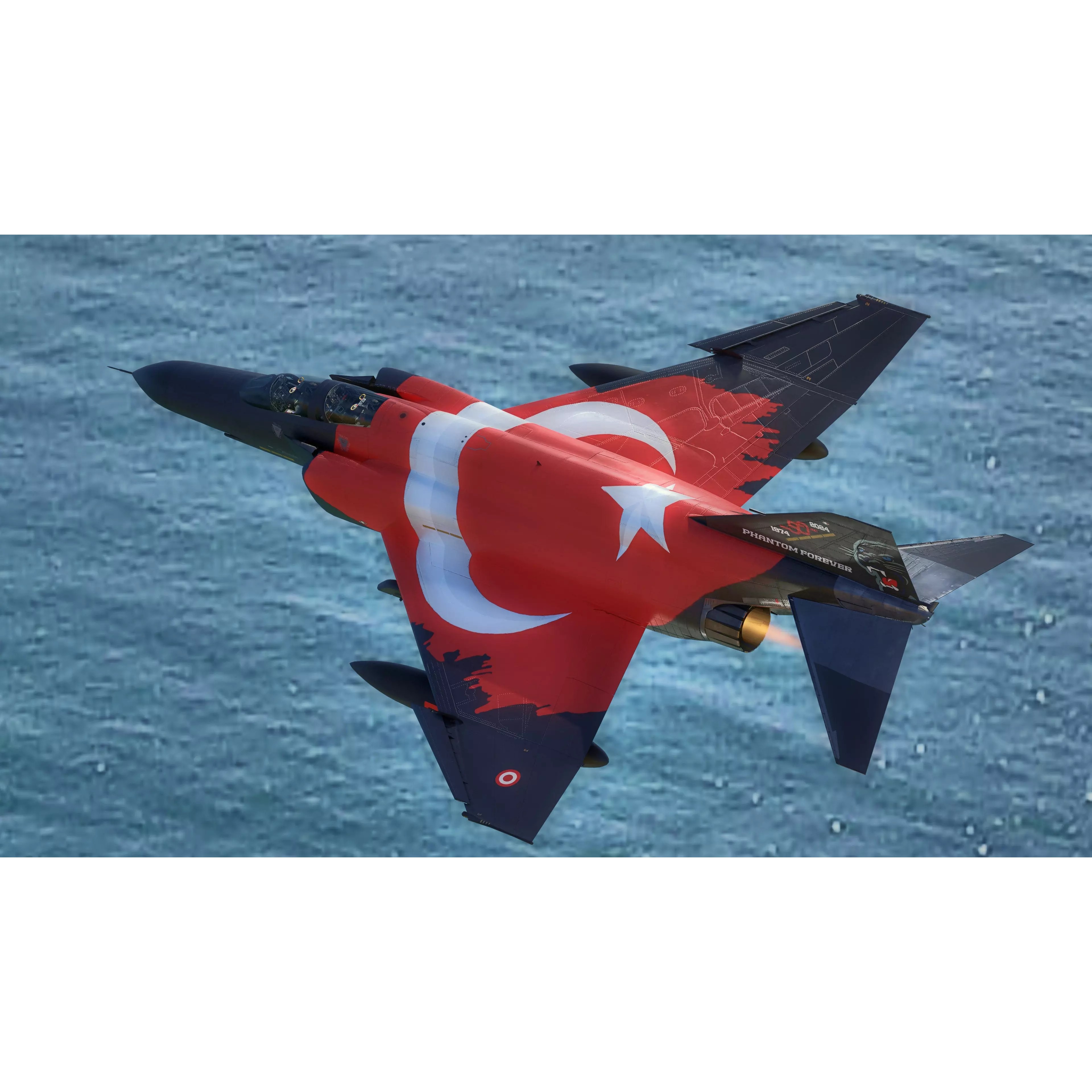 F4 Phantom 2 - Rigged Low-Poly Game-Ready 3D Model - View 30