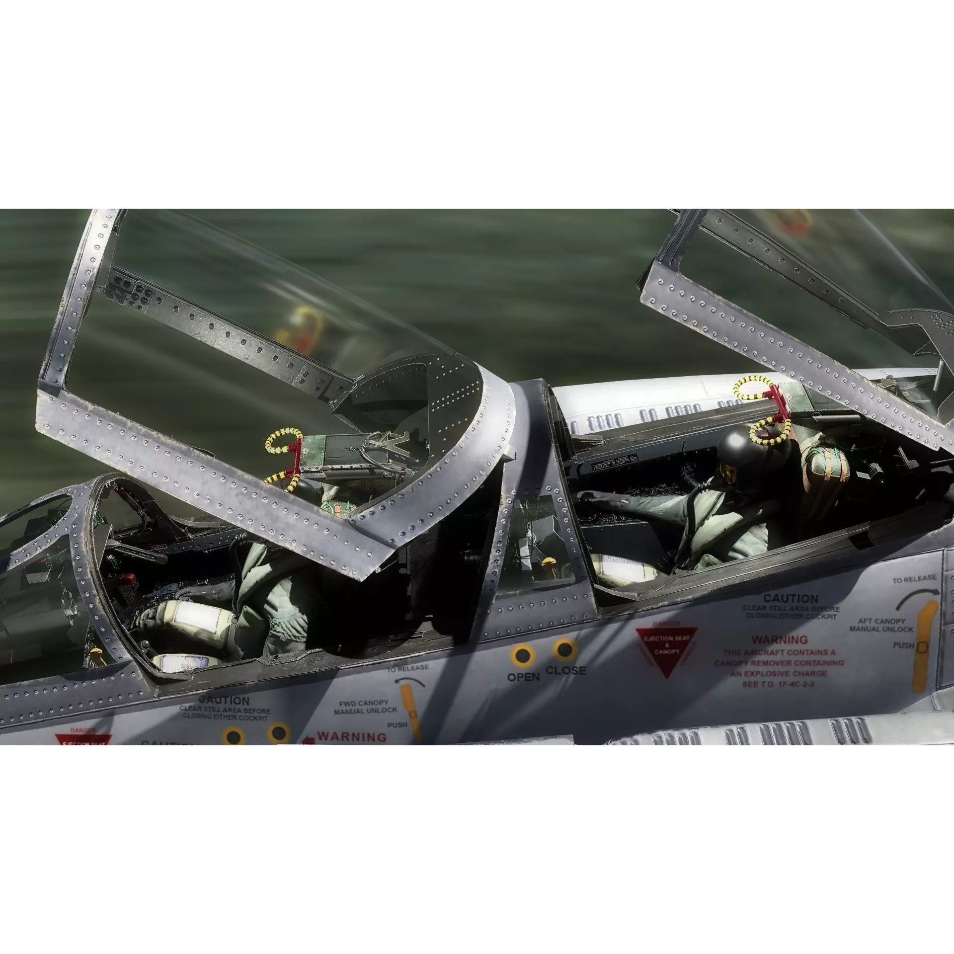 F4 Phantom 2 - Rigged Low-Poly Game-Ready 3D Model - View 37
