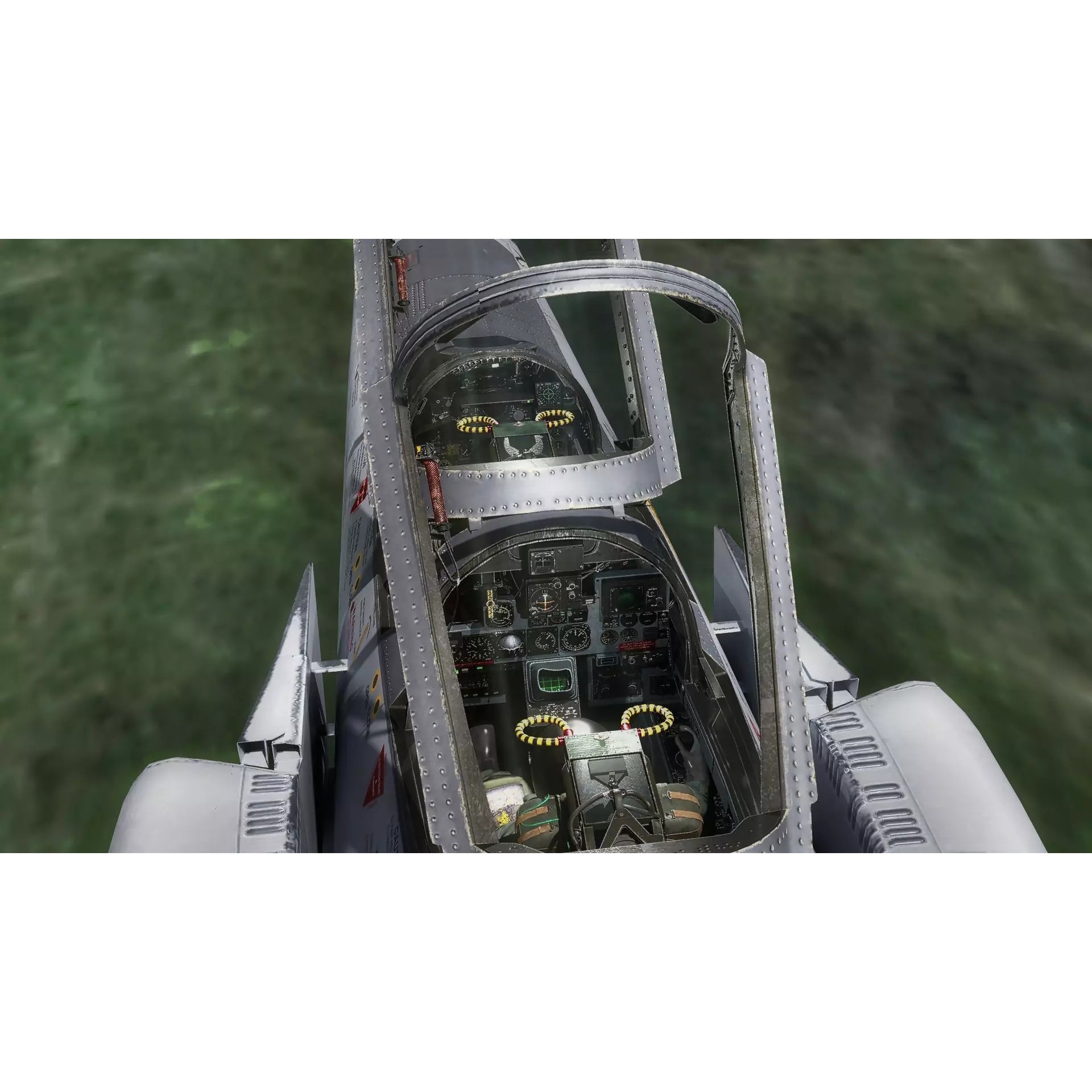 F4 Phantom 2 - Rigged Low-Poly Game-Ready 3D Model - View 42