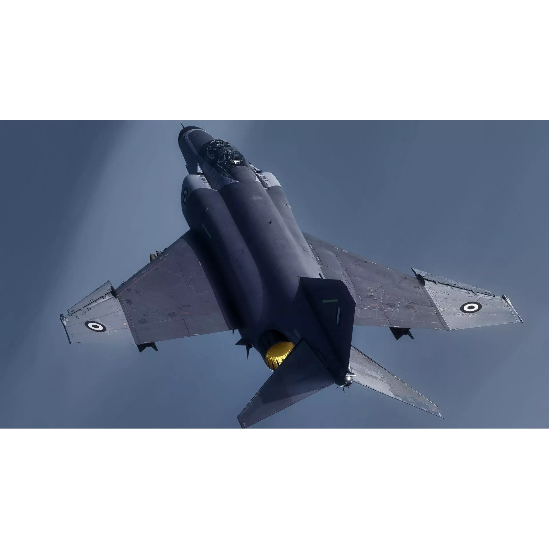 F4 Phantom 2 - Rigged Low-Poly Game-Ready 3D Model - View 7
