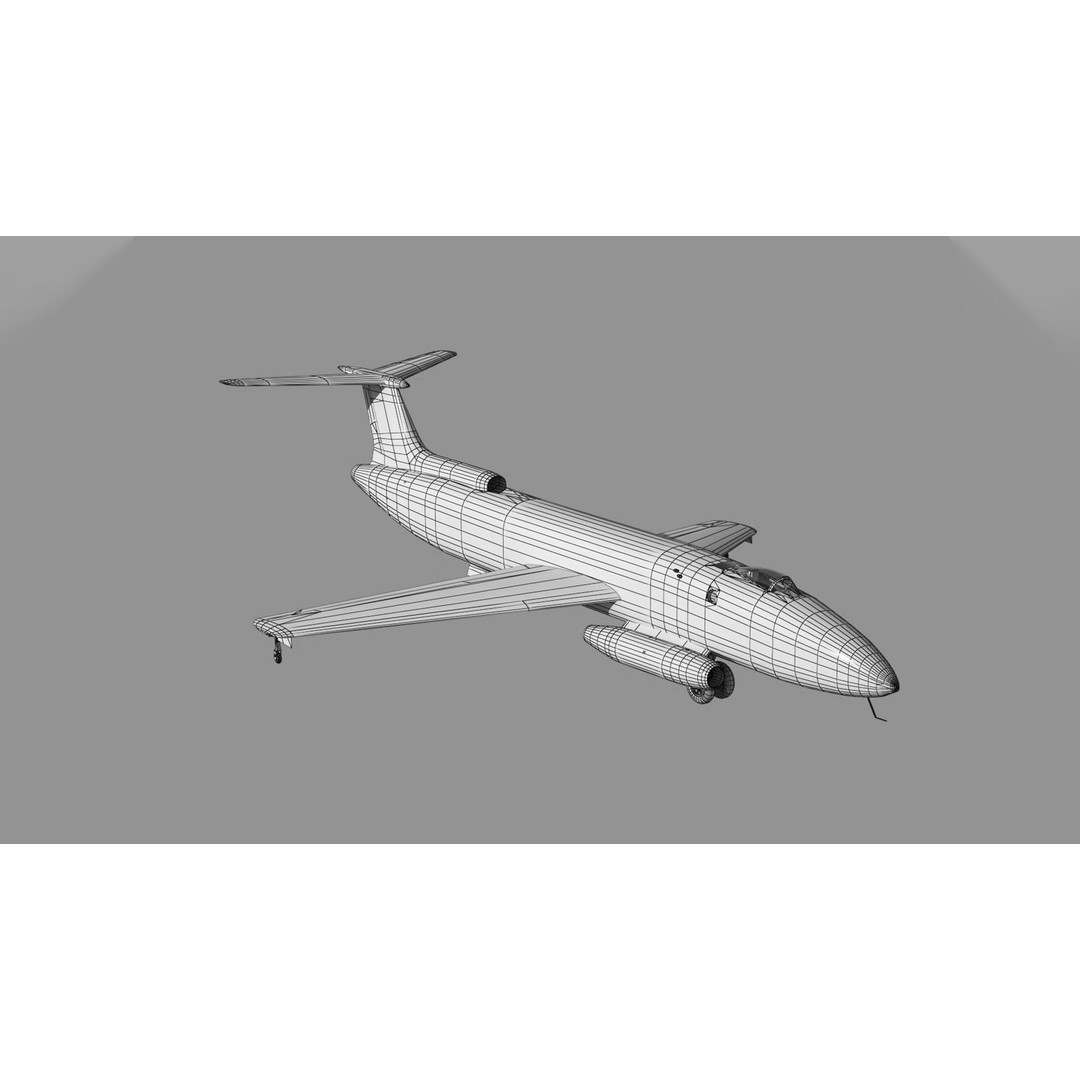 Martin XB-51 Bomber 3D Model – PBR Aircraft Asset, FBX Format