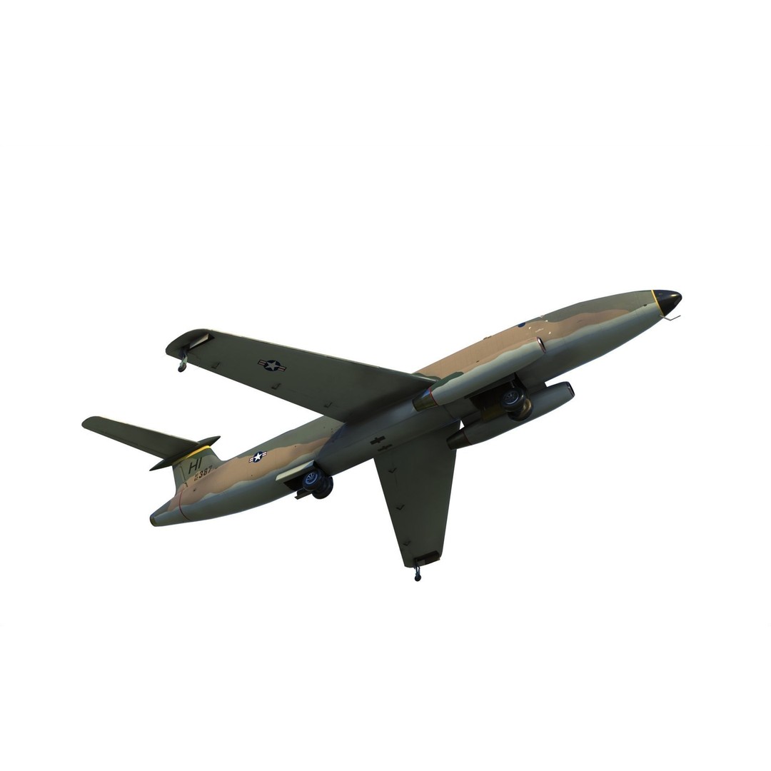 Martin XB-51 Bomber 3D Model – PBR Aircraft Asset, FBX Format - View 12