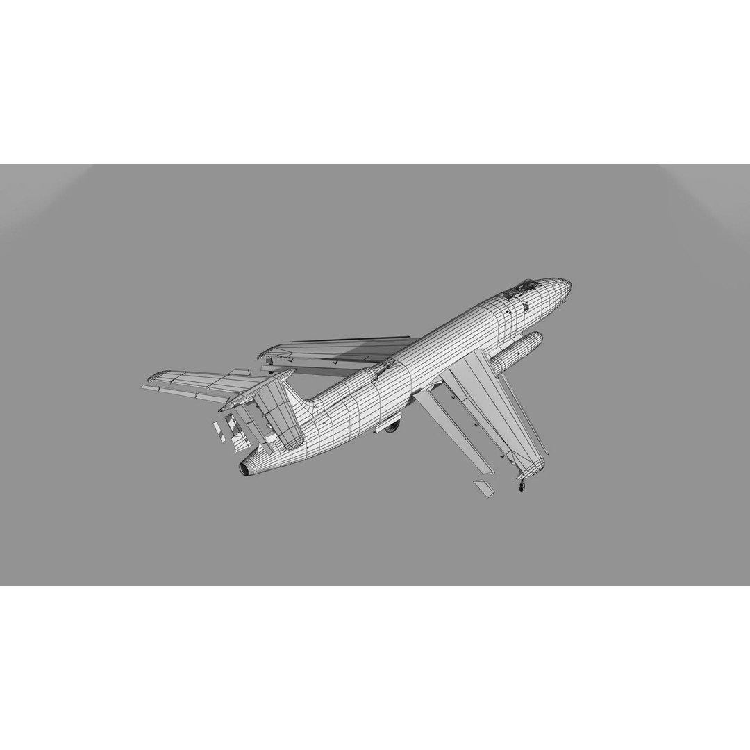 Martin XB-51 Bomber 3D Model – PBR Aircraft Asset, FBX Format - View 18