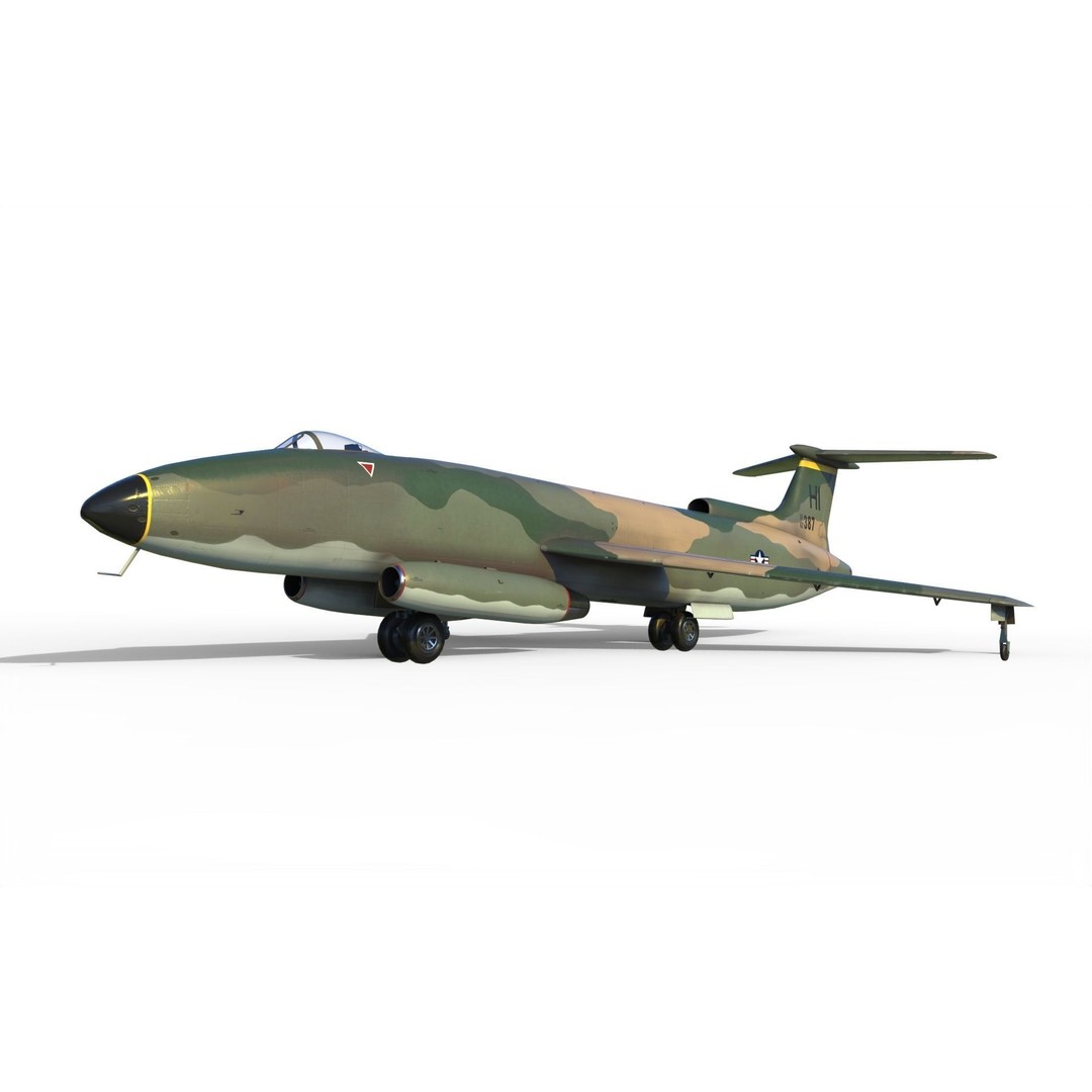 Martin XB-51 Bomber 3D Model – PBR Aircraft Asset, FBX Format - View 3