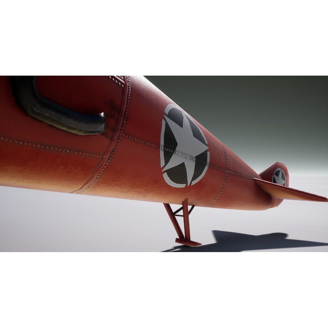Military Triplane 3D Model – Low Poly Game Asset with PBR Textures - View 11