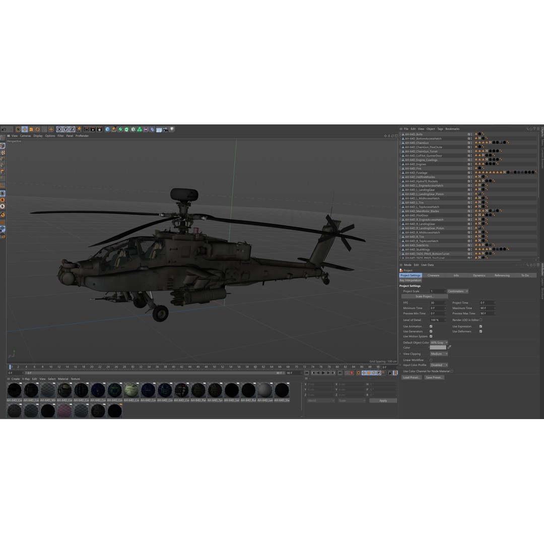 Boeing AH-64D Apache Longbow 3D Model – Realistic Helicopter with Cockpit - View 11